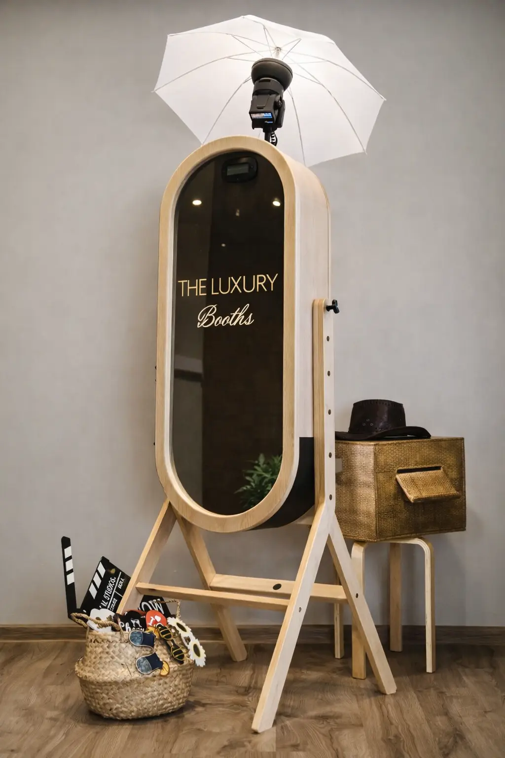 mirror photo booth setup