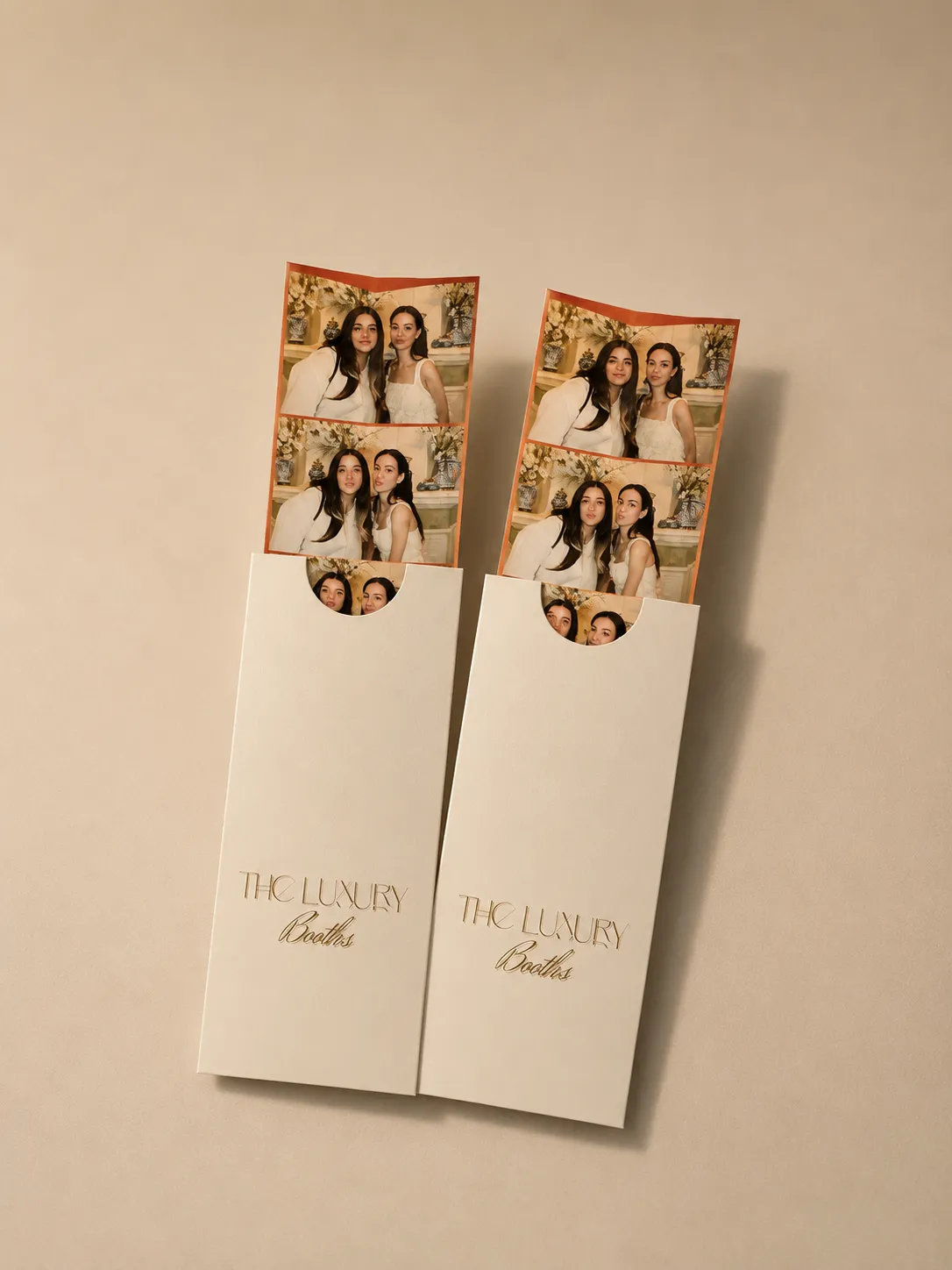 Customized wedding photo strip print with premium themed template design