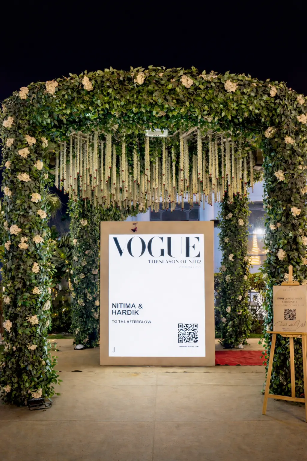 Luxury wedding magazine booth by TLB