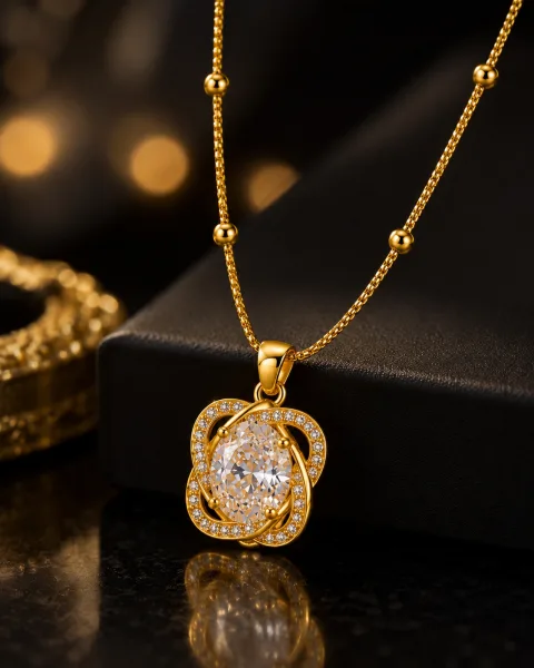 Elegant Gold-Plated Anti-Tarnish Necklace | Galloria