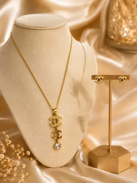 Elegant Gold-Plated Anti-Tarnish Necklace Set | Galloria