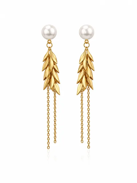 Premium Anti-Tarnish Earrings for Women | Luxury Gold-Plated Statement Drop Earrings