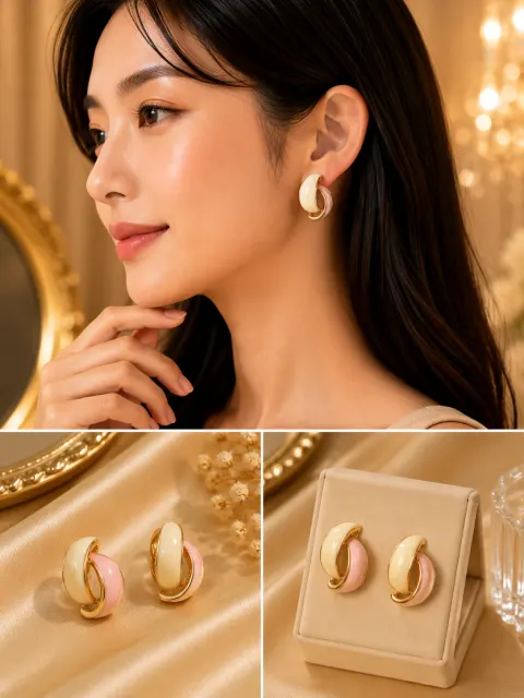 Premium Anti-Tarnish Earrings for Women | Luxury Gold-Plated Statement Stud Earrings | Long-Lasting Fashion Jewellery