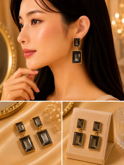 Premium Anti-Tarnish Earrings for Women | Luxury Gold-Plated Statement Drop Earrings | Long-Lasting Fashion Jewellery