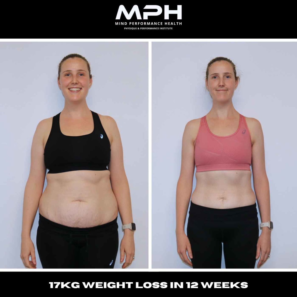 A focused woman lifts a barbell during a strength training session, building a resilient body with a trainers support.