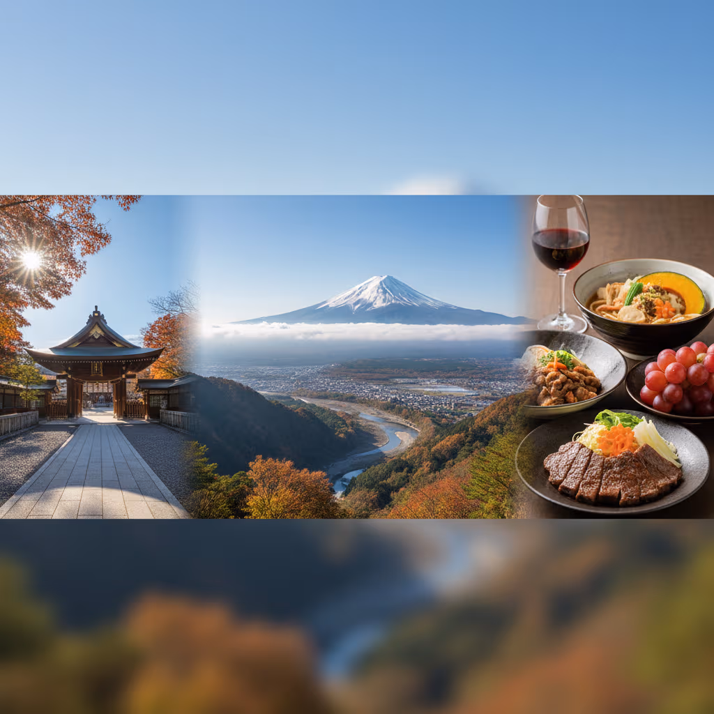 山梨甲府観光モデルコース徹底解説!歴史・絶景・美食を巡る旅の決定版