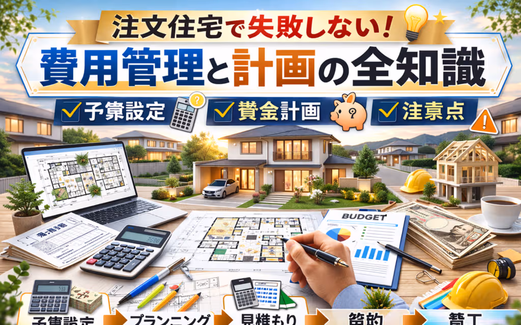 注文住宅で失敗しない!費用管理と計画の全知識