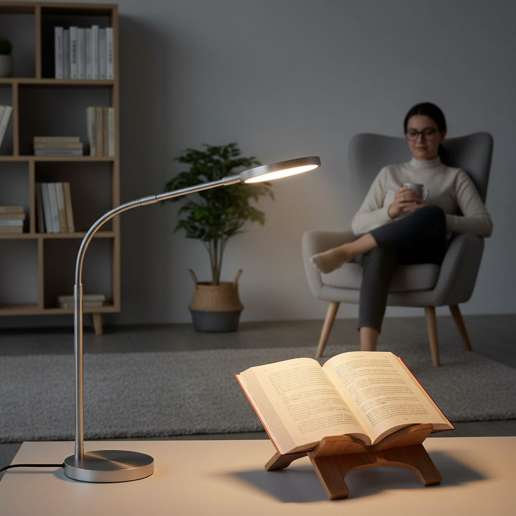 長時間の読書でも疲れにくい、目に優しい読書用スタンドライトのおすすめは何ですか?