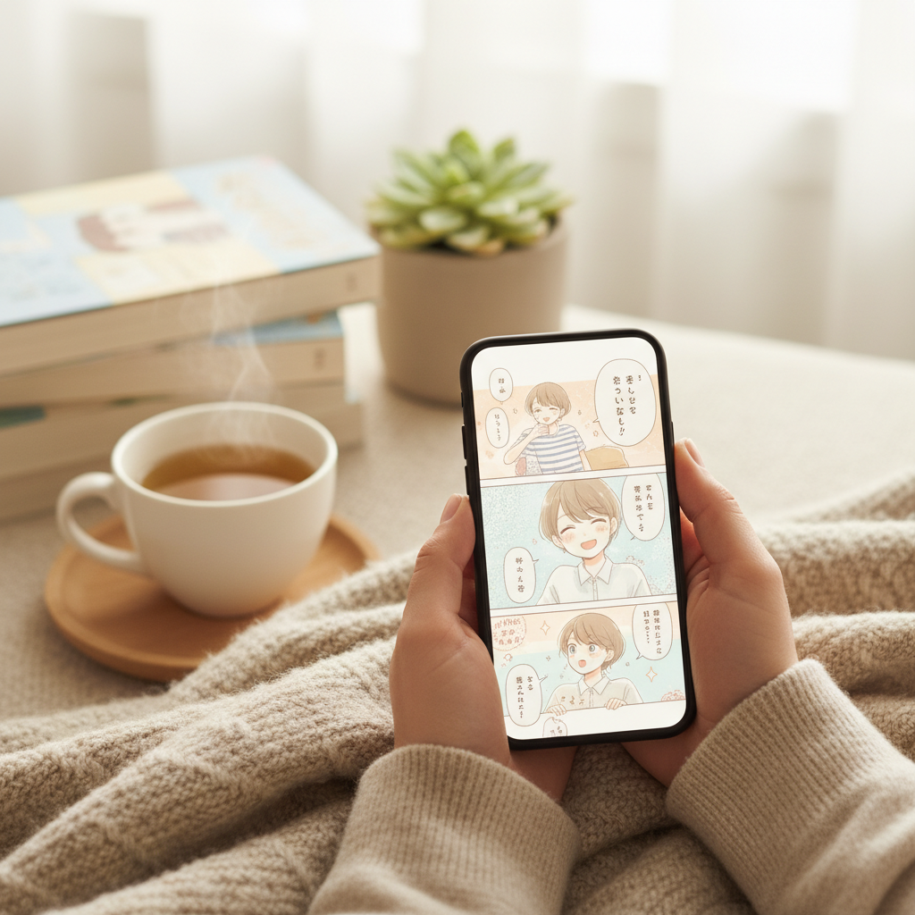 日常系や癒し系漫画をスマホで無料で読む!隠れたコストと時間効率を最大化する公式アプリ戦略