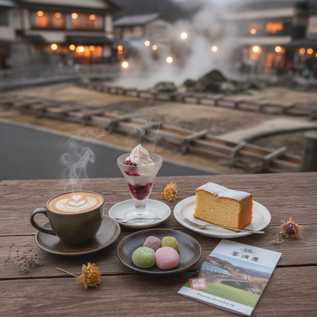 草津温泉女子旅におすすめ!湯畑周辺のおしゃれカフェ・スイーツ店ガイド | kusatsu-shokokai.jp