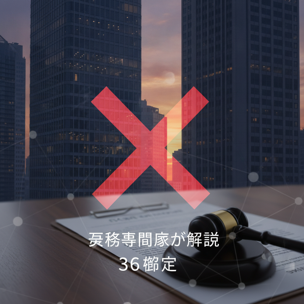 【労務専門家が解説】36協定なし残業の違法性と罰則・都市開発企業のリスク