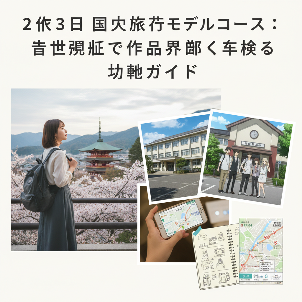 2泊3日 国内旅行 モデルコース：聖地巡礼で作品世界を深く体験する究極ガイド