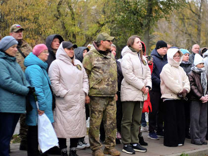 Открытие сквера в честь защитников Отечества