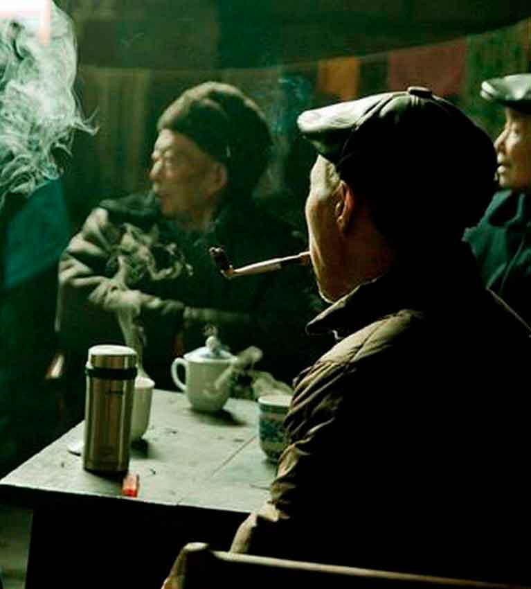 Китай. Старинная чайная в провинции Сычуань