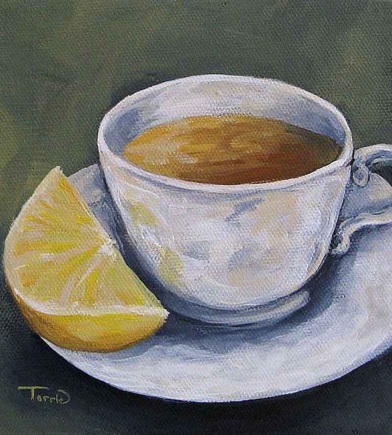 Чай с лимоном