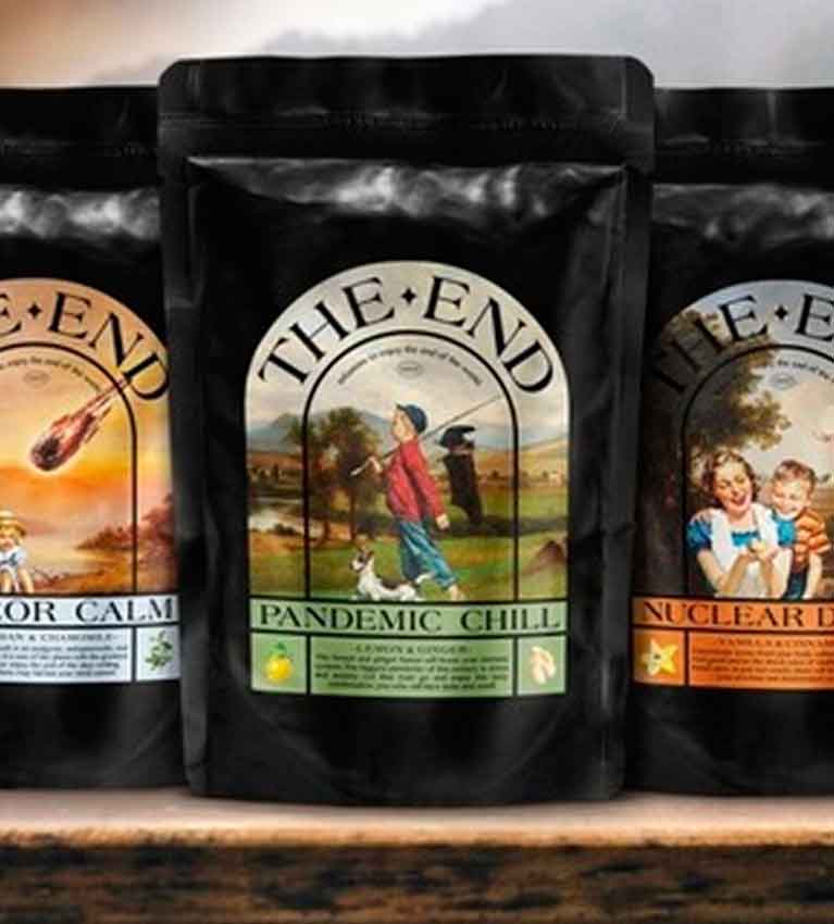 "The End" - сатирический чайный бренд, созданный специально для апокалипсиса с его вариациями.