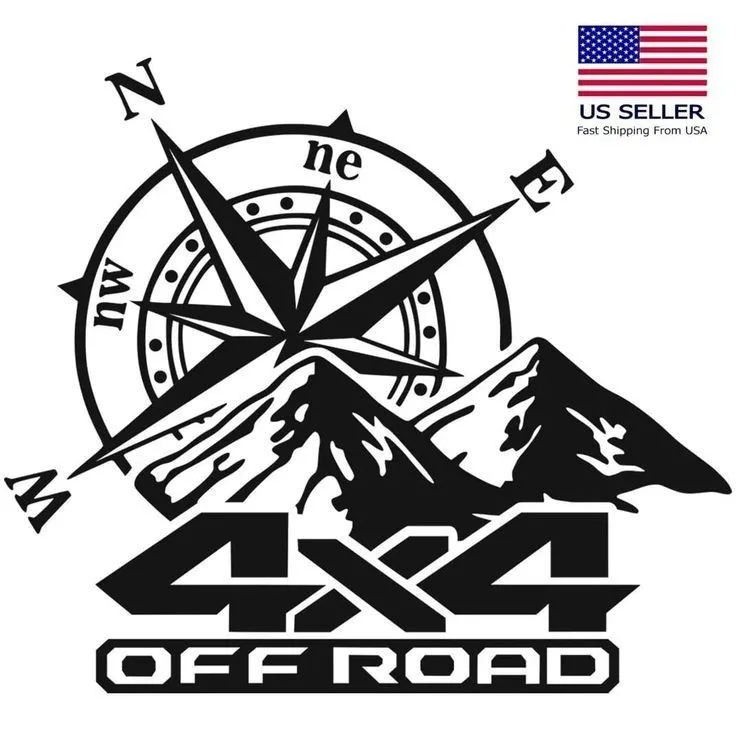stiker brujula para off road - Imagen 3