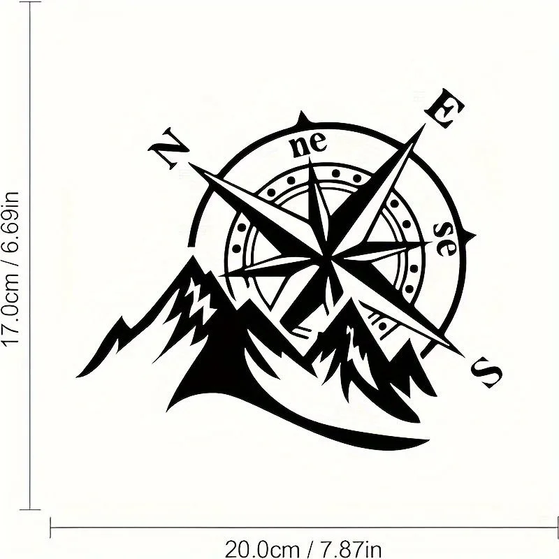 stiker brujula para off road - Imagen 2