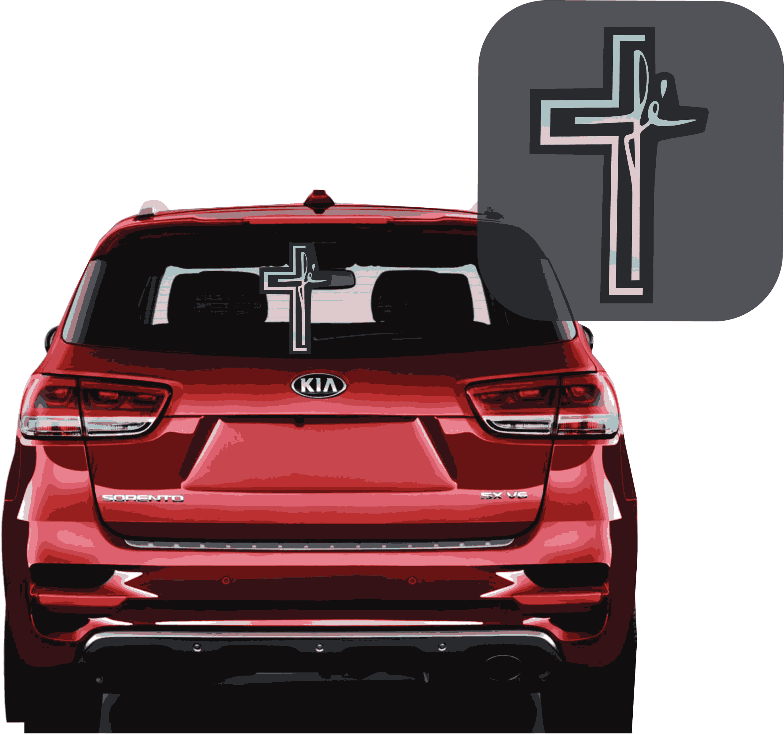 Sticker de cruz