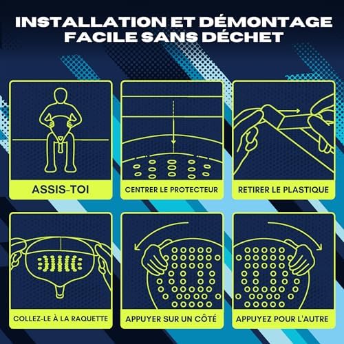 Vue 4 de Lot Protection Raquette Padel