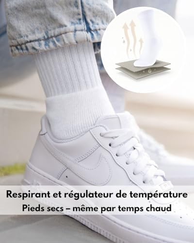 Vue 4 de Paires Chaussettes De Sport