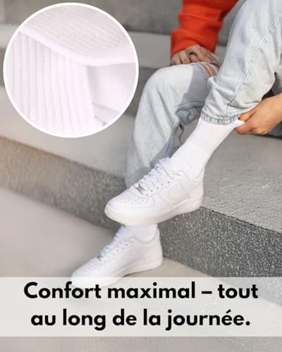 Vue 6 de Paires Chaussettes De Sport