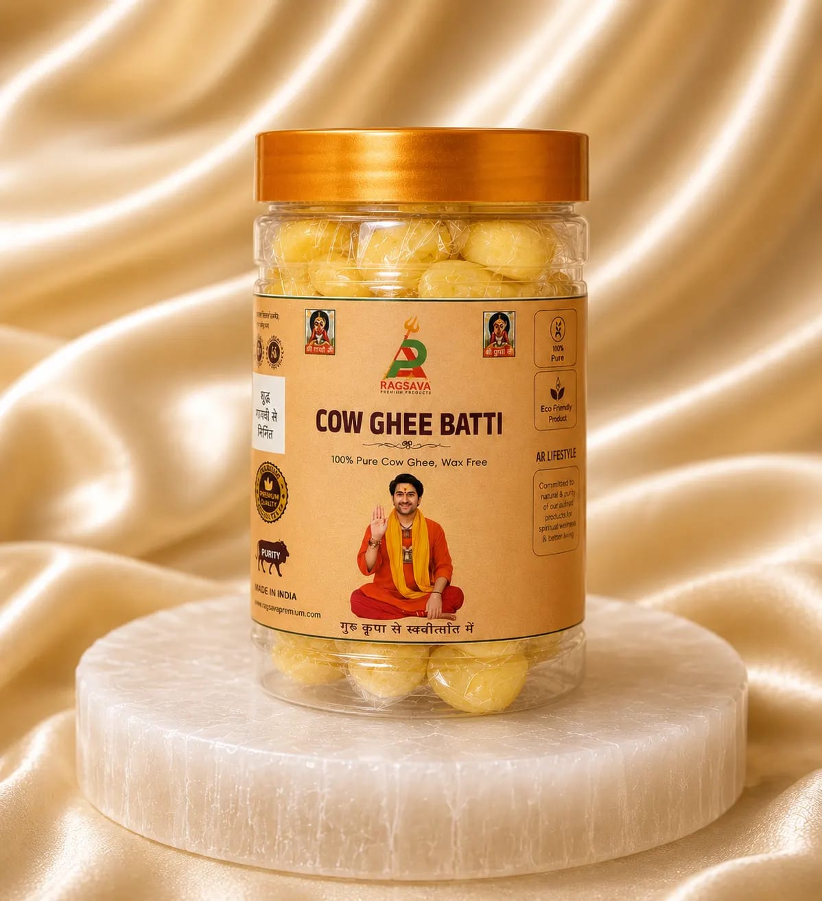 Cow Ghee Batti | Pure Cotton Wicks for Puja