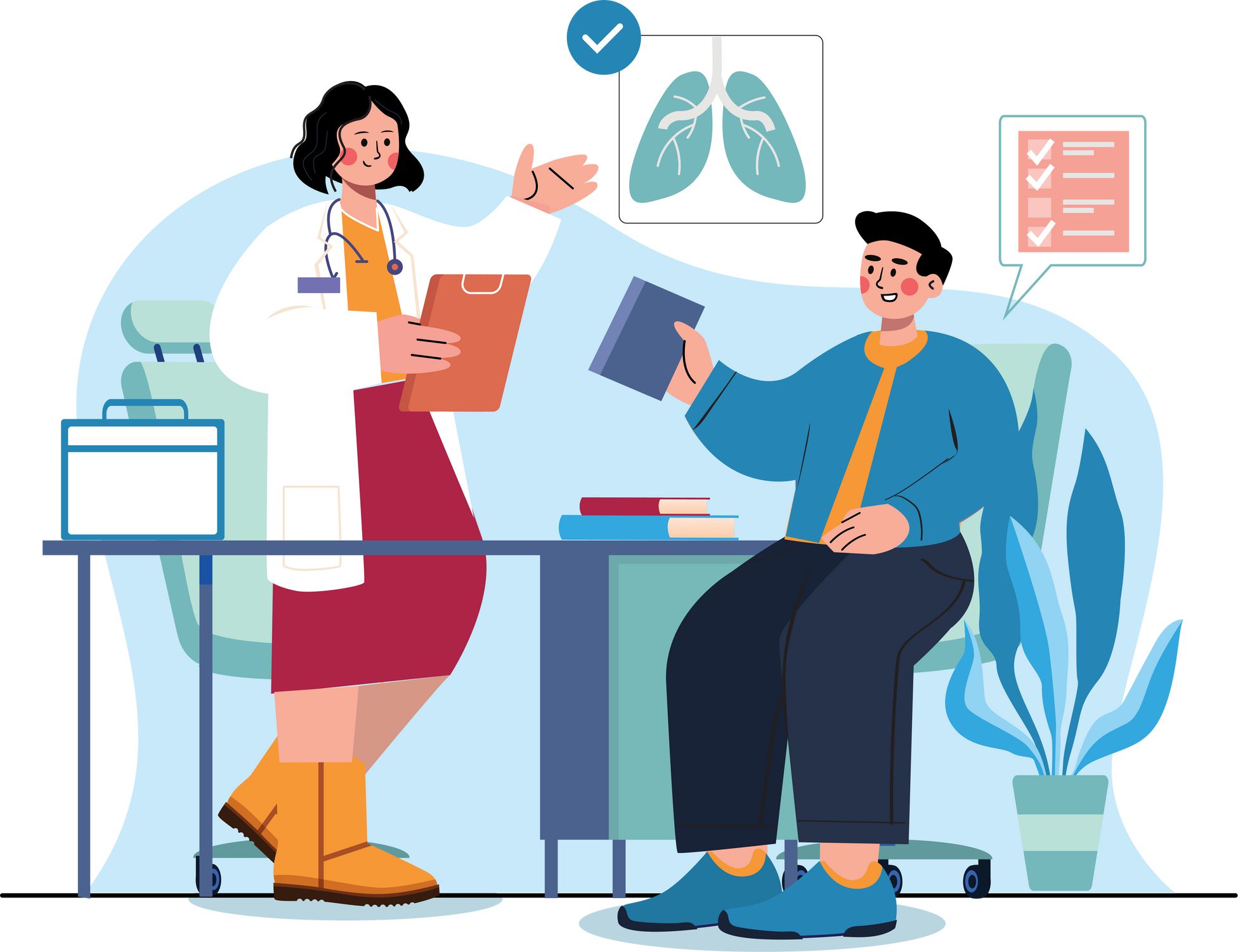Wearables and vitals illustration