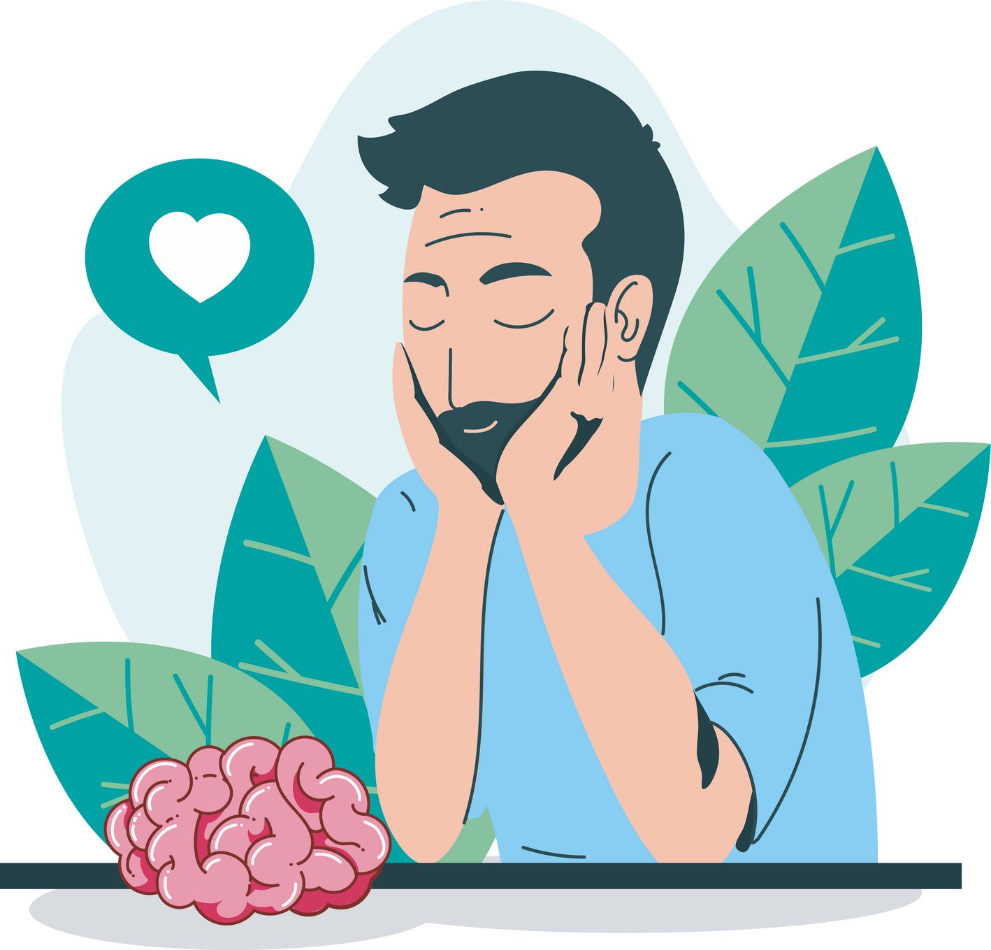 Wellness illustration placeholder