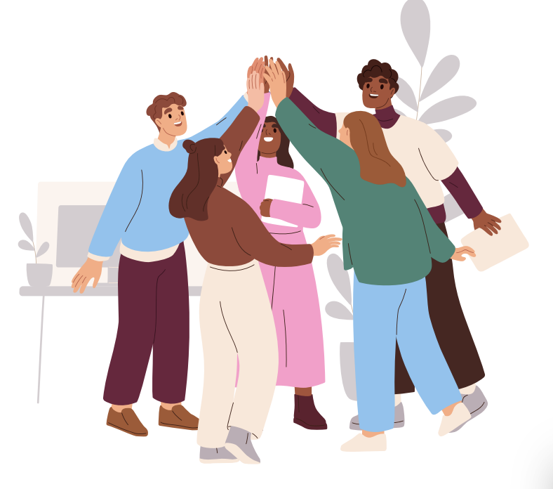 Team collaboration illustration