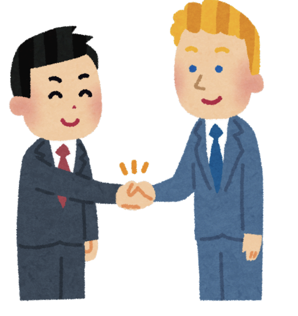 Handshake illustration