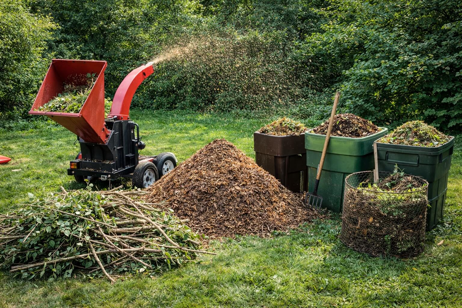 Mulch or Compost the Branches Mulch or Compost the Branches
