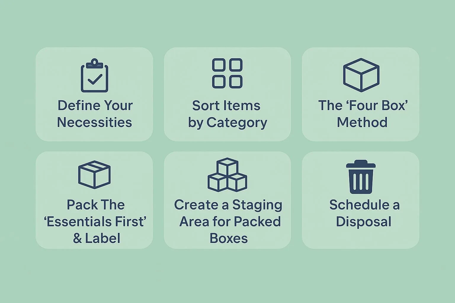 Get Packed in 6 Simple Steps Get Packed in 6 Simple Steps