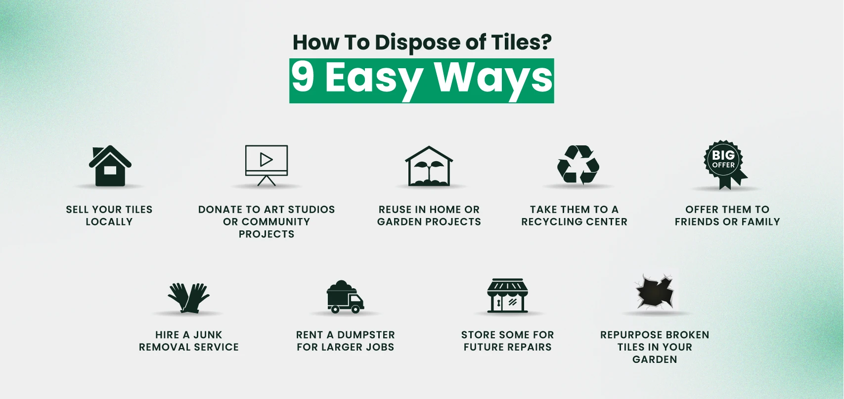 9 Easy Ways to Dispose of Tiles