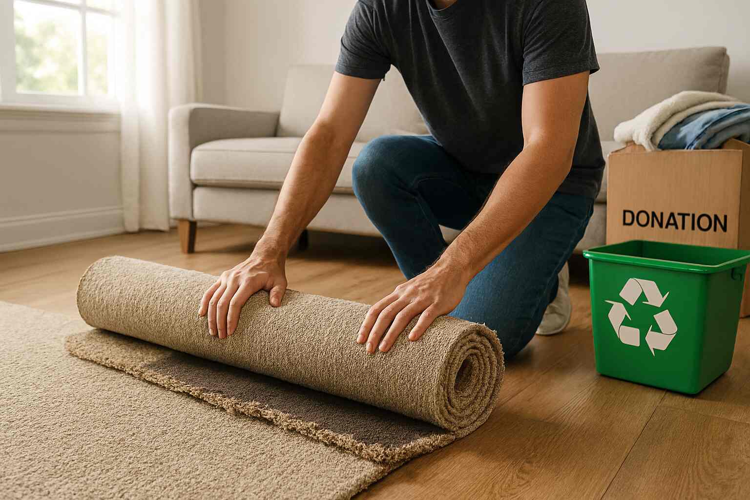 Featured image for blog post: How to Dispose of Carpet the Right Way