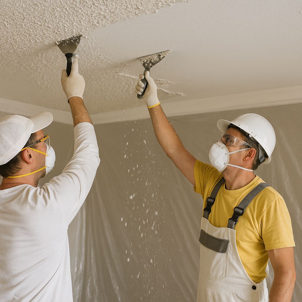 Featured image for blog post: Popcorn Ceiling Removal Cost: A Complete Guideline