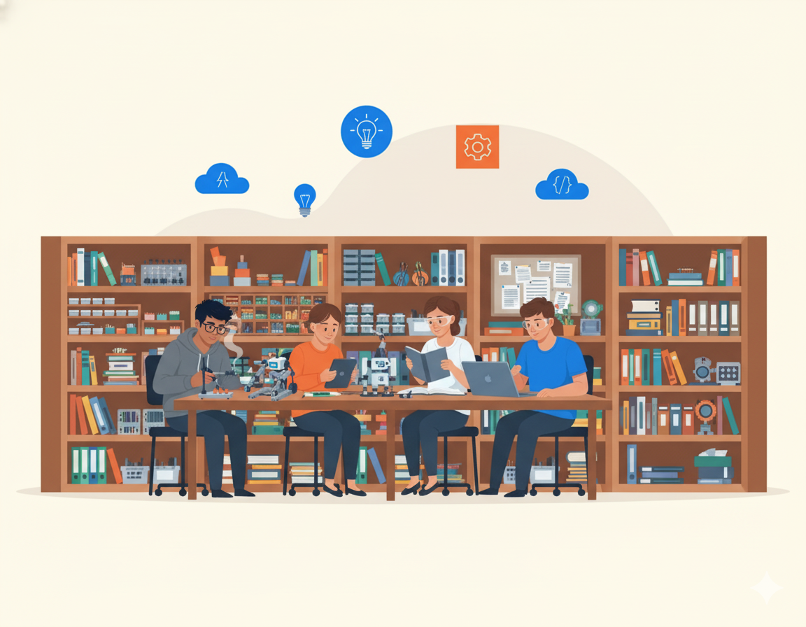 Library of hardware components