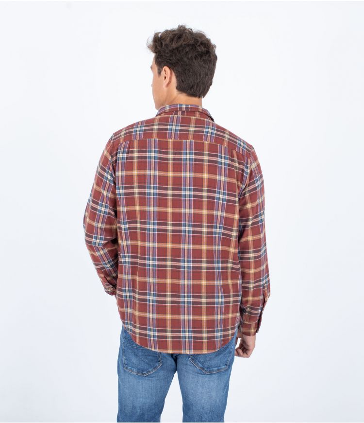 CAMISA PORTLAND ORGANIC FLANNEL HURLEY thumbnail 2