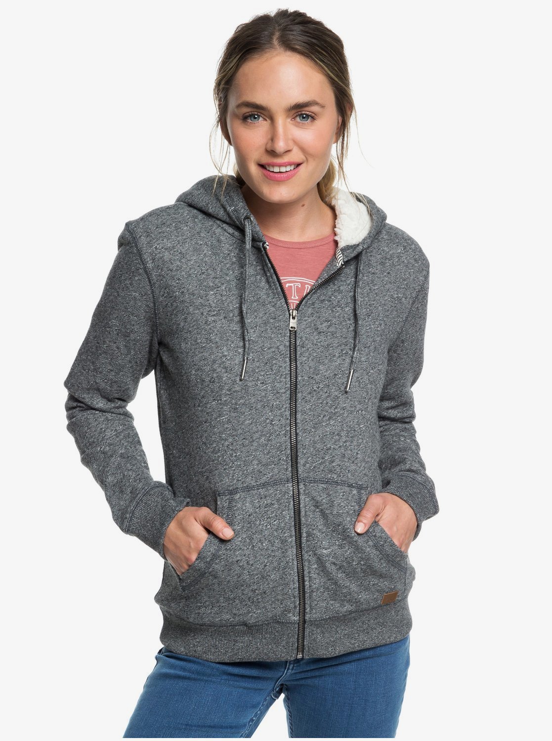 SWEAT ZIP TRIPPIN SHERPA ROXY