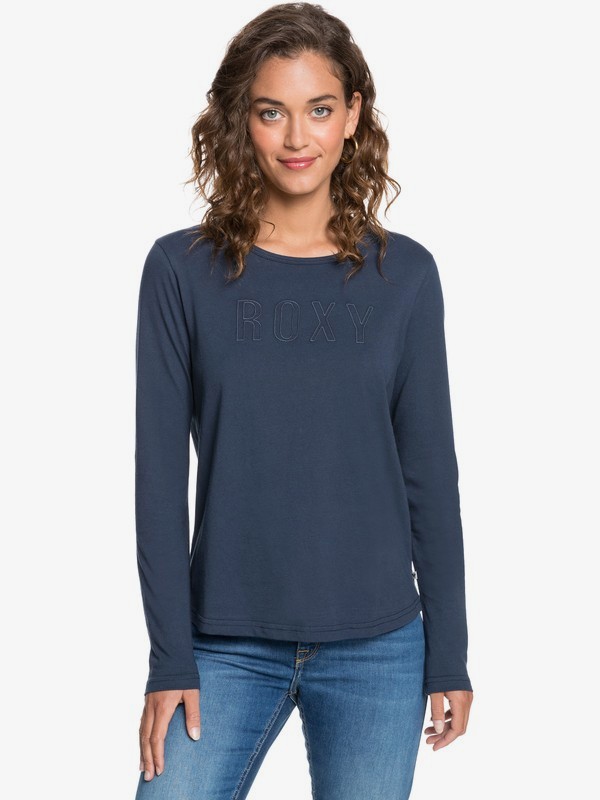 T-SHIRT LS RED SUNSET ROXY