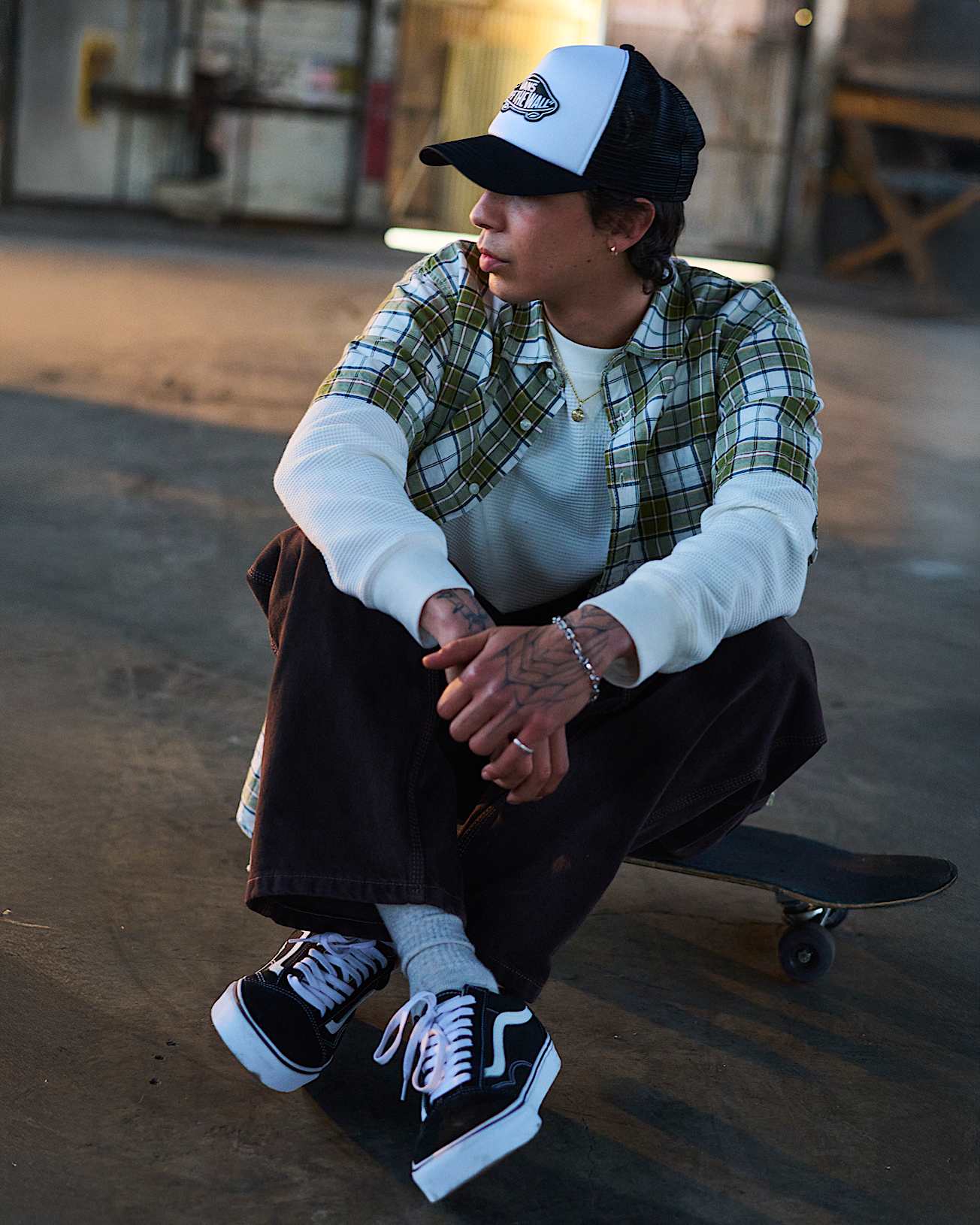 OLD SKOOL BLACK/WHITE VANS thumbnail 6