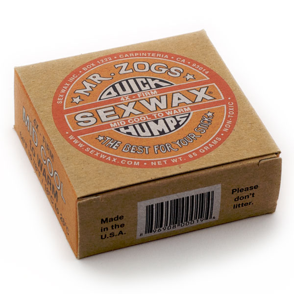 WAX QUICK HUMPS ORANGE MID COOL TO WARM 4X FIRM SEX WAX