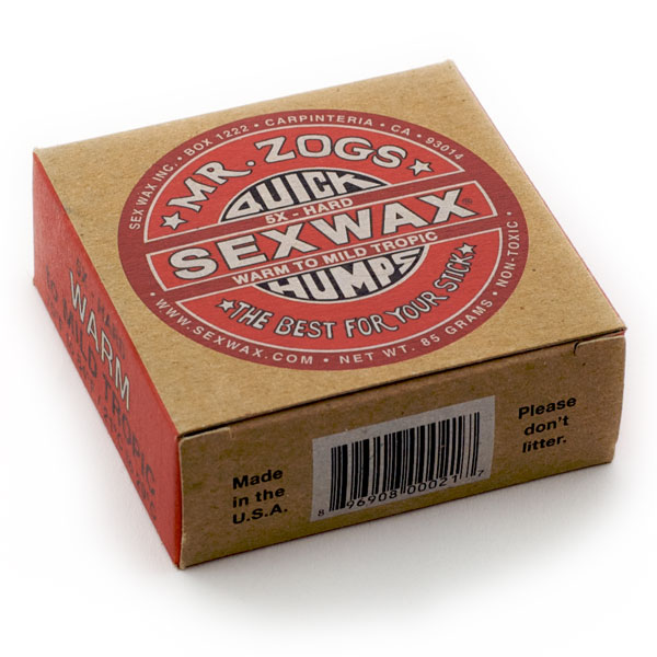 WAX QUICK HUMPS RED WARM TO MILD TROPIC 5X HARD SEX WAX
