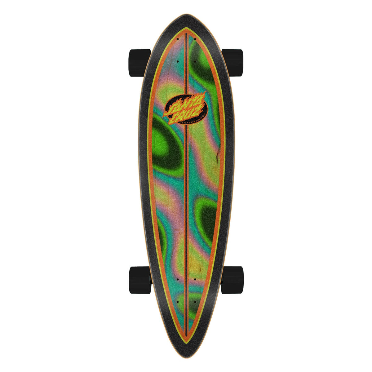 SKATE CRUZER OVAL FLAME LAVA DOT 9.2" SANTA CRUZ thumbnail 2