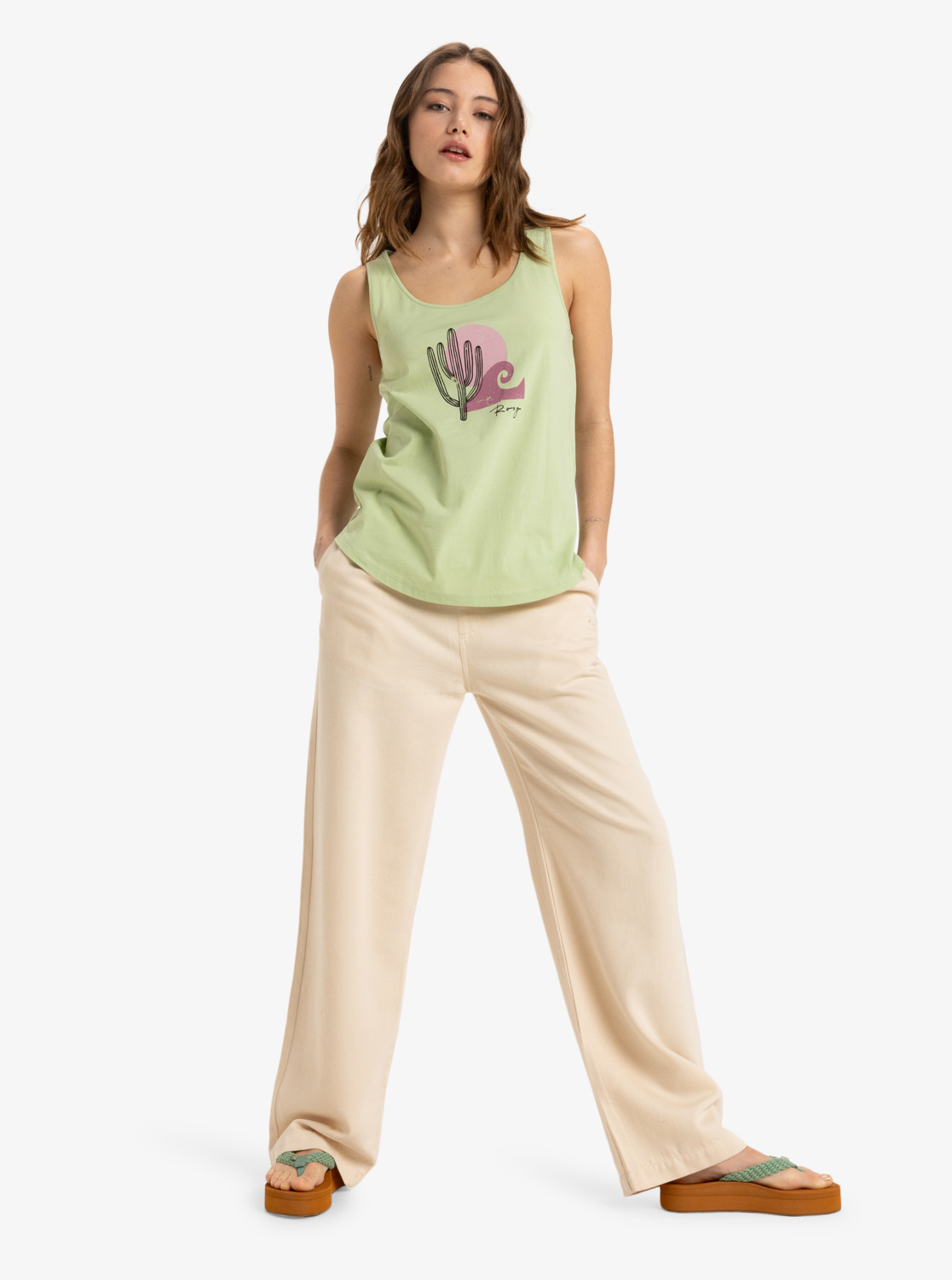 T-SHIRT SURFCLASSIC TANK ORGANIC ROXY thumbnail 4