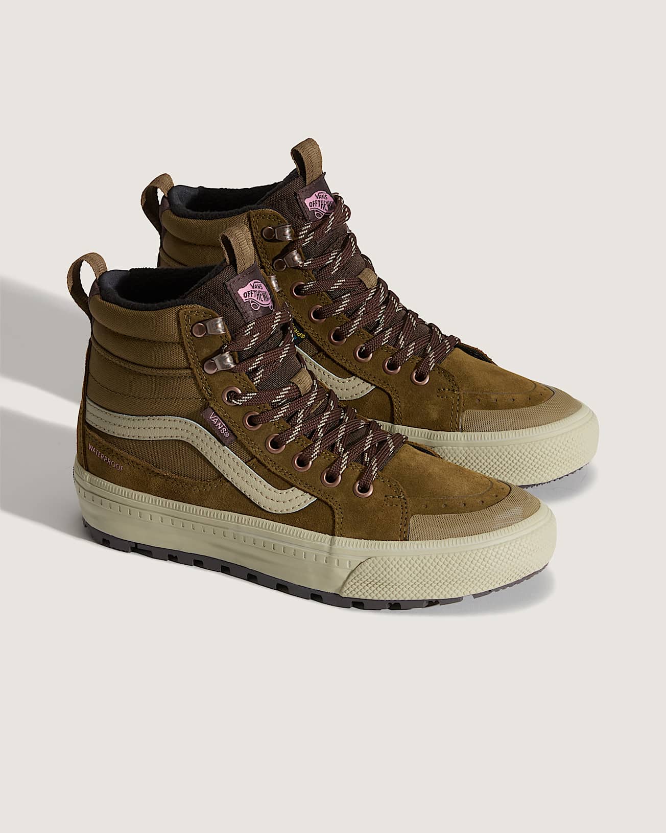 SK8-HI WATERPROOF INSULATED BROWN/PINK VANS thumbnail 2