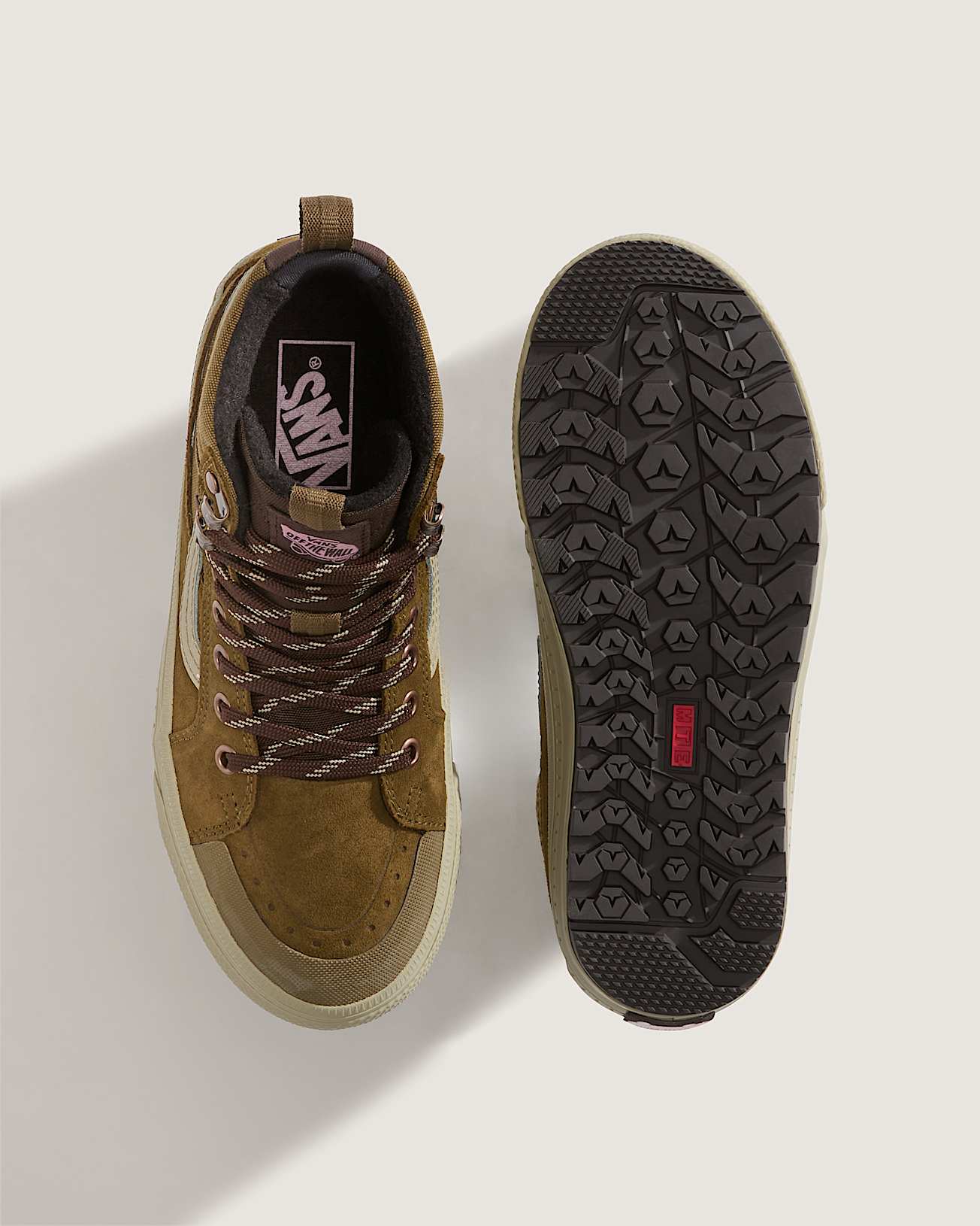SK8-HI WATERPROOF INSULATED BROWN/PINK VANS thumbnail 3