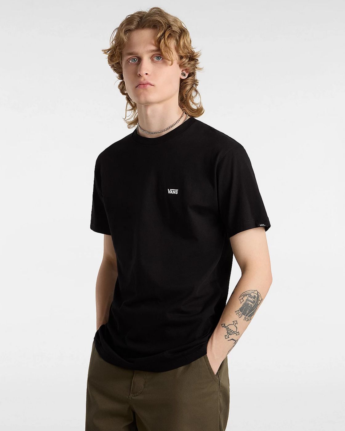 T-SHIRT LEST CHEST BLACK VANS