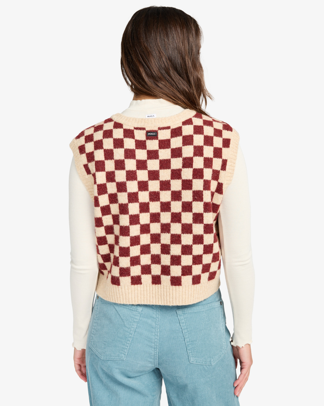COLETE CHECK IN SWEATER RVCA thumbnail 2