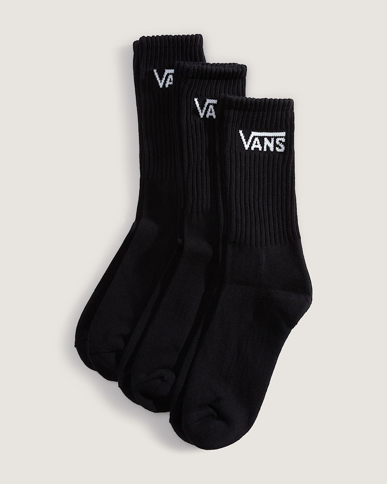 MEIAS CLASSIC CREW ROX BLACK PK3 VANS